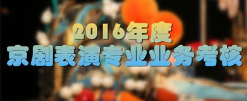 男人的j插入女人骚逼网站免费国家京剧院2016年度京剧表演专业业务考...